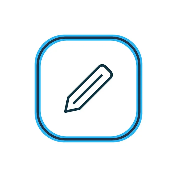 Illustration der Stift-Icon-Linie. schönes Büroelement kann auch als Element zum Bearbeiten von Symbolen verwendet werden. — Stockfoto