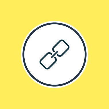 Bağlantı simgesini çizgisini vektör Illustration. Güzel kişi öğesi url simge öğesi olarak da kullanılabilir.