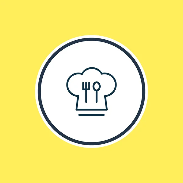Illustration av matlagning ikonen linje. Vackra livsstil element kan också användas som kock ikonen element. — Stockfoto