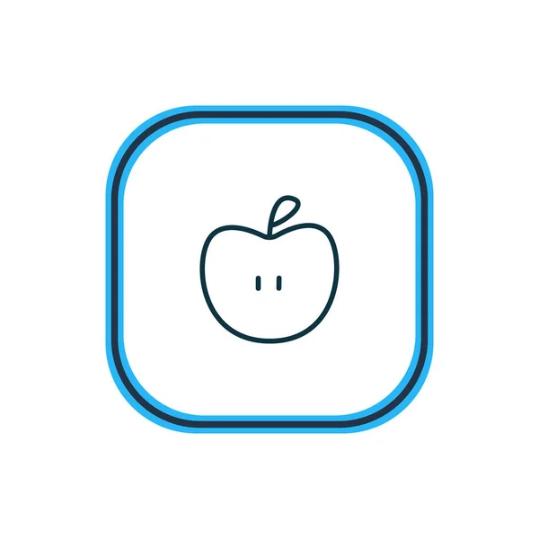 Illustration av apple ikonen linje. Vackra utbildning element kan också användas som frukt ikonen element. — Stockfoto