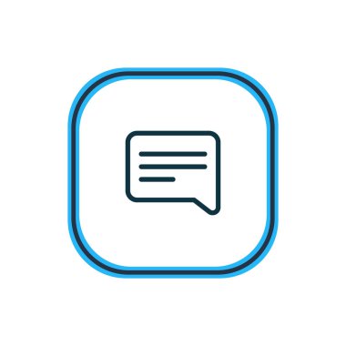 Konuşma simgesini çizgi vektör Illustration. Güzel topluluk öğe de konuşma simgesini öğesi olarak kullanılabilir.