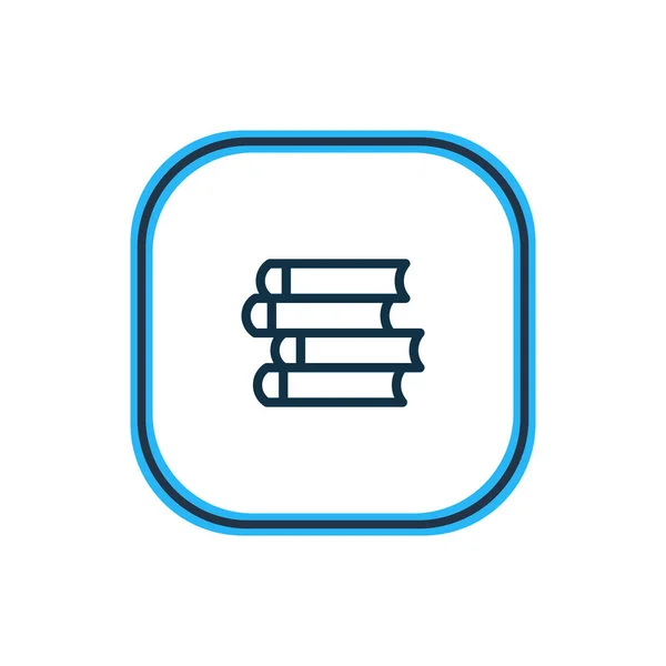 Vectorillustratie van publiceren pictogram lijn. Prachtig boek lezing element kan ook gebruikt worden als schoolbook pictogram element. — Stockvector