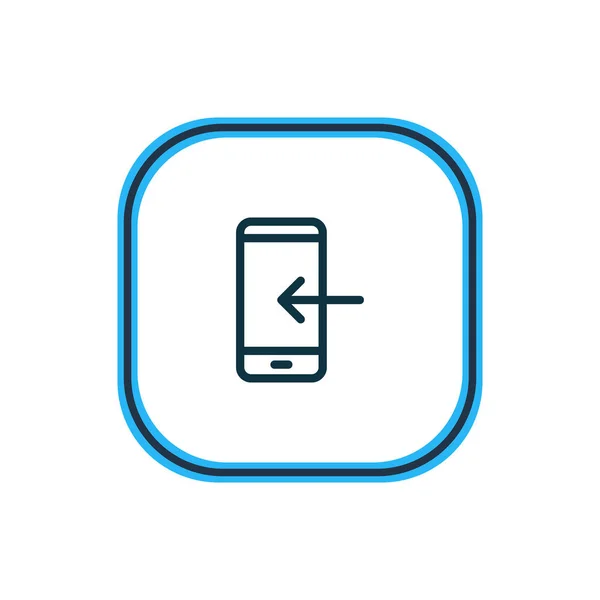 Illustration of arrow down icon line. Beautiful smartphone element also can be used as smartphone icon element. — Stock Photo, Image