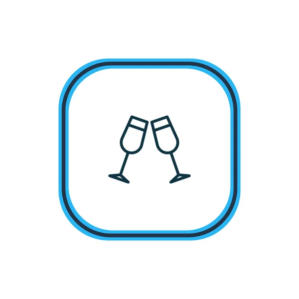 Illustration de la ligne icône boisson. Bel élément de boisson peut également être utilisé comme élément icône célébrer . — Photo