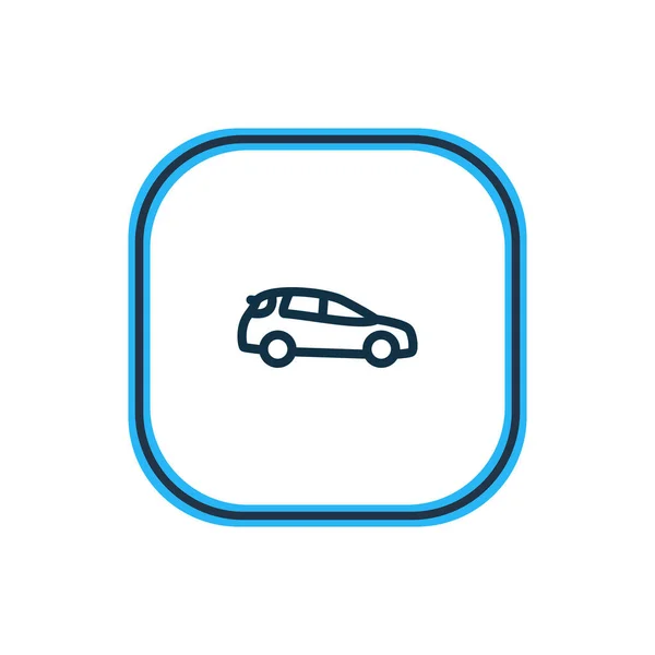 Vektor-Illustration der mittleren SUV-Symbollinie. schönes Fahrzeugelement kann auch als Auto-Icon-Element verwendet werden. — Stockvektor