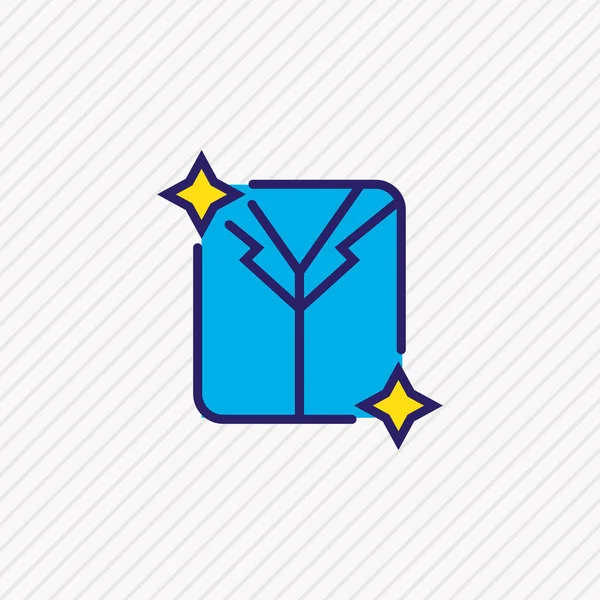 illustration of dry cleaning icon colored line. Beautiful travel element also can be used as clean laundry icon element.