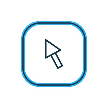 Ok simgesi çizgisi vektör Illustration. Güzel bir müzik öğesi de imleç simgesi öğesi olarak kullanılabilir.