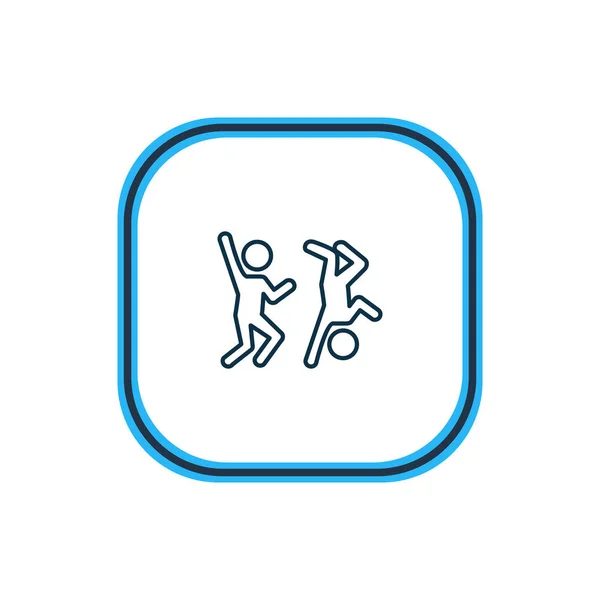 Illustratie van het pictogram lijn dansen. Mooie hobby element kan ook gebruikt worden als danser pictogram element. — Stockfoto