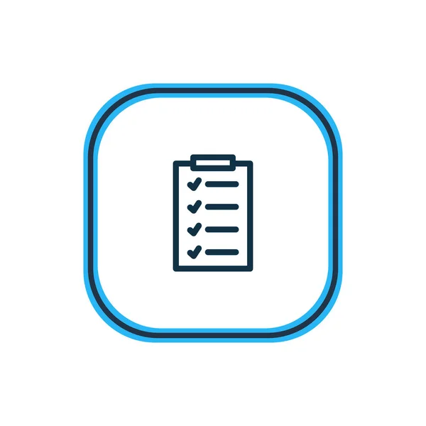 Illustration of list icon line. Beautiful holiday element also can be used as clipboard icon element. — Zdjęcie stockowe