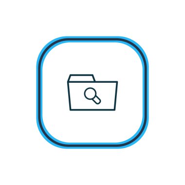 Arama simgesi çizgi vektör Illustration. Güzel dosyası öğesi de büyüteç simgesini öğesi olarak kullanılabilir.