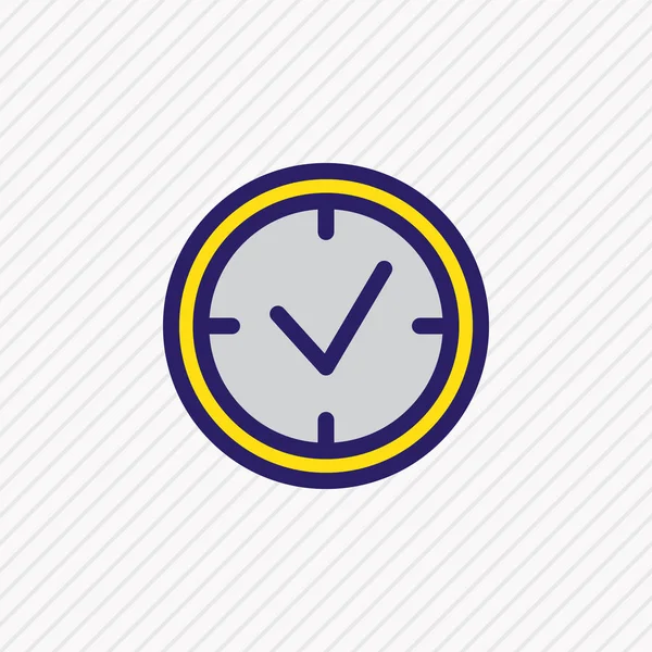 illustration of timing icon colored line. Beautiful events element also can be used as clock icon element.