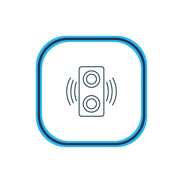 Illustration of loudspeaker icon line. Beautiful music element also can be used as amplifier icon element. — Stock Photo, Image