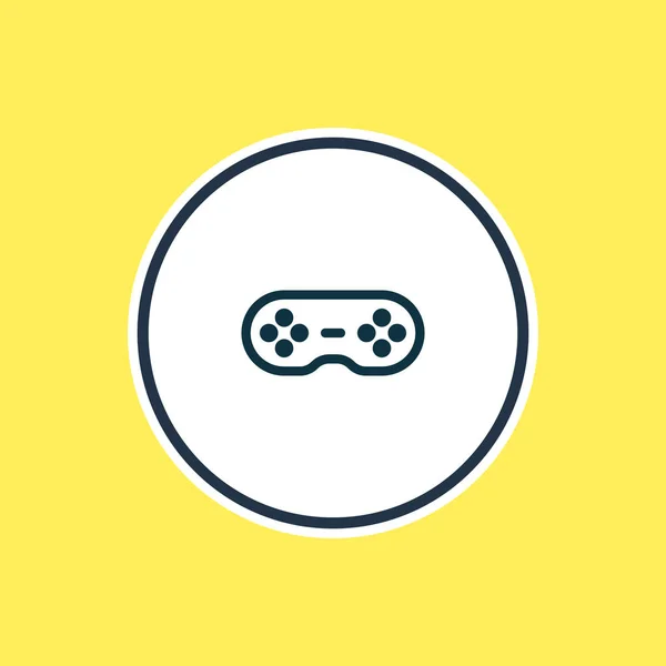 Illustration de la ligne d'icône du contrôleur de jeu. Bel élément multimédia peut également être utilisé comme élément icône joystick . — Photo