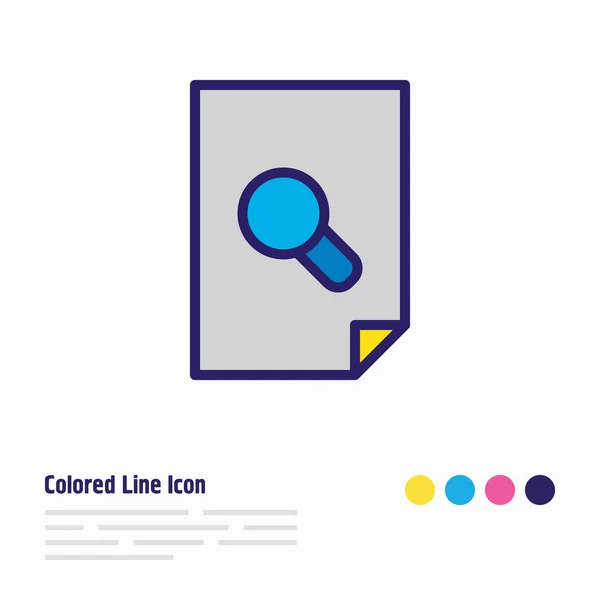 Ilustración de la línea de color icono de aumento. Hermoso elemento de página también se puede utilizar como elemento icono de archivo de búsqueda . — Foto de Stock