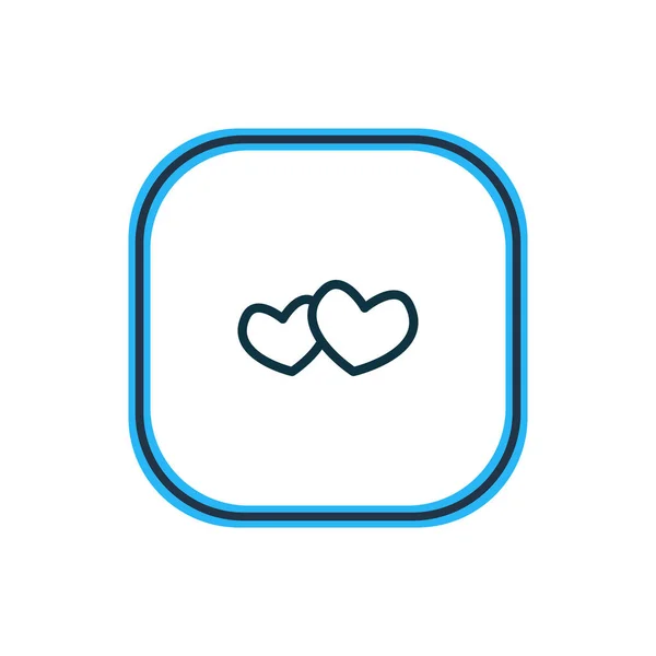 Vector illustration of heart icon line. Beautiful lifestyle element also can be used as love icon element. — Stock Vector