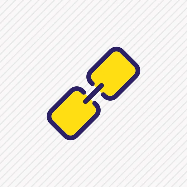 illustration of link icon colored line. Beautiful contact element also can be used as hyperlink icon element.