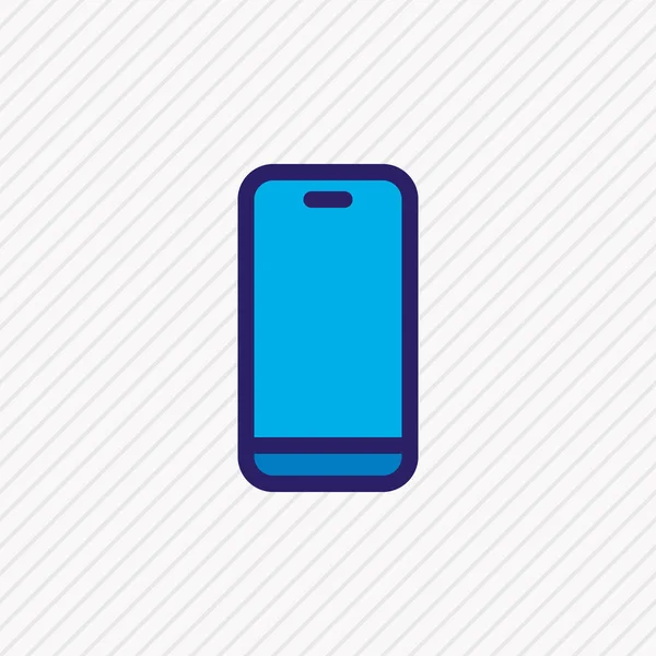 Ilustración de la línea de color icono del teléfono. Hermoso elemento de conexión también se puede utilizar como elemento icono de teléfono inteligente . —  Fotos de Stock