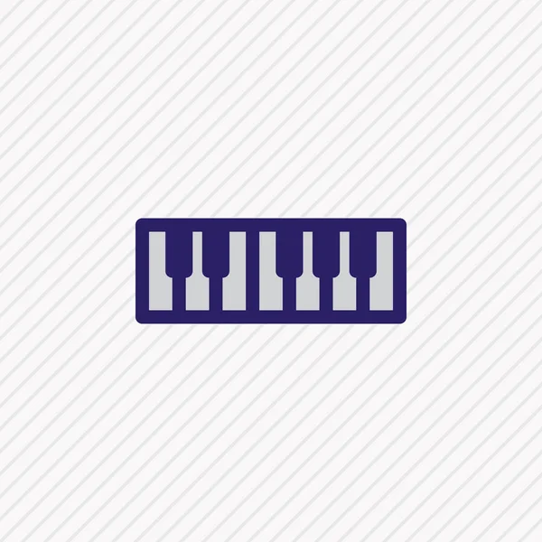 Vektorillustration av piano ikonen färgad linje. Vackra hobby element kan också användas som octave ikonen element. — Stock vektor