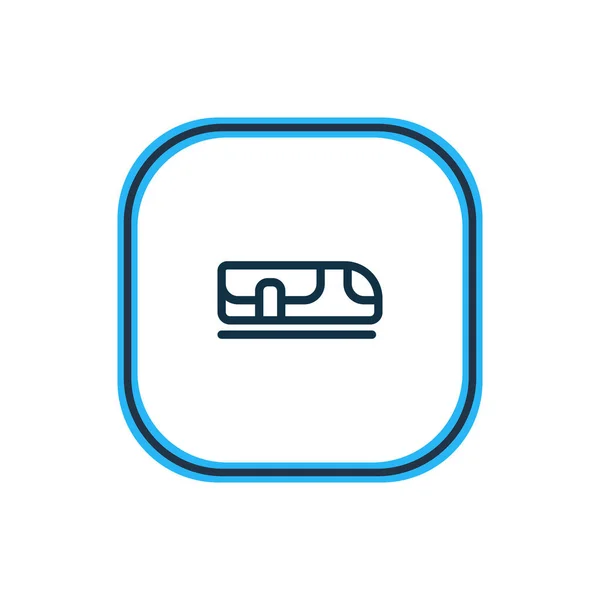 Illustrazione vettoriale della linea di icone sotterranee. Bellissimo elemento veicolo può anche essere utilizzato come elemento icona della metropolitana . — Vettoriale Stock