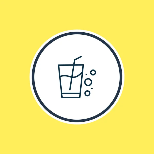 Illustration av dryckesikonen linje. Vackra drycker element kan också användas som vatten glas ikonen element. — Stockfoto