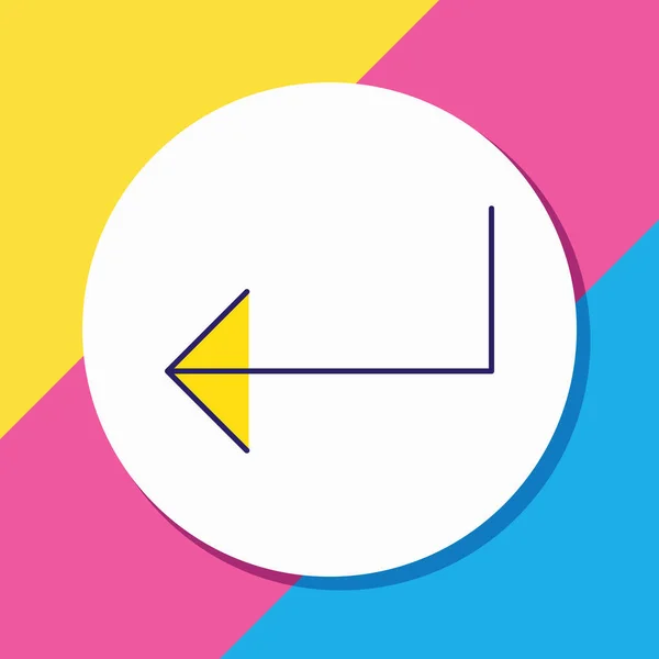 Illustration d'entrer ligne de couleur icône. Bel élément UI peut également être utilisé comme élément d'icône d'entrée. — Photo