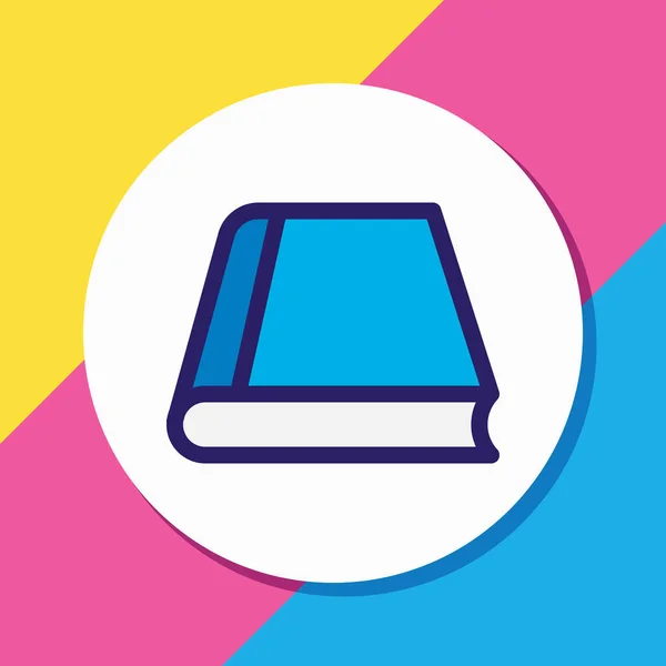 Illustration de l'icône de l'information ligne colorée. Bel élément de lecture peut également être utilisé comme élément d'icône de livre. — Photo