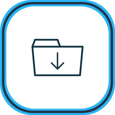 Simge satırının vektör illüstrasyonu. Güzel dizin ögesi gönderme simgesi olarak da kullanılabilir.