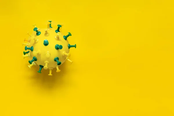 Coronavirus public health risk  flu outbreak or coronaviruses pandemic. Medical concept with dangerous cells