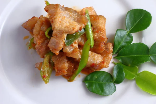 Gıda Tay kırmızı köri soslu baharatlı domuz eti