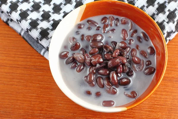 Sweet Sticky Rice Black Beans Coconut Milk — Stock Photo, Image