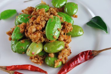 baharatlı kızarmış domuz koku fasulye gıda Tayland ile