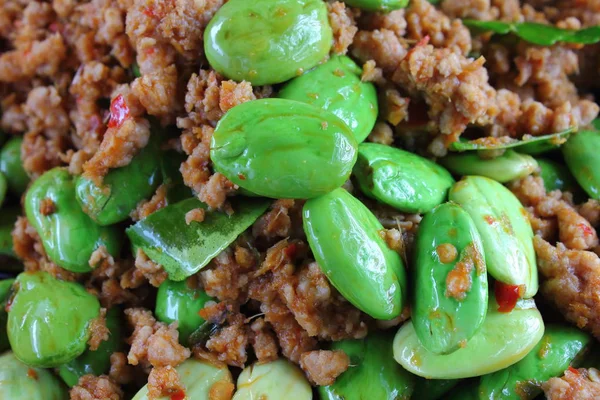 baharatlı kızarmış domuz koku fasulye gıda Tayland ile