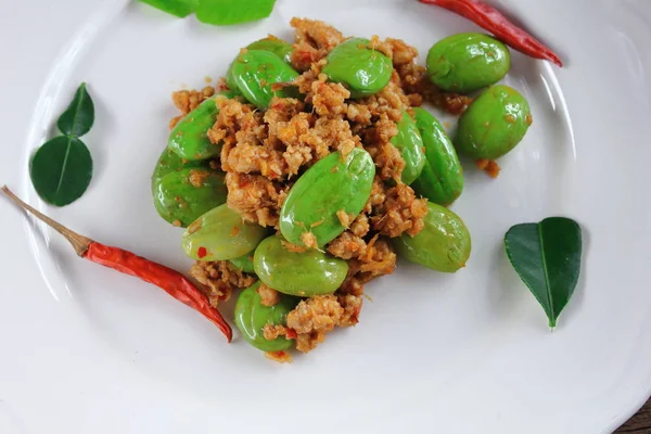 baharatlı kızarmış domuz koku fasulye gıda Tayland ile