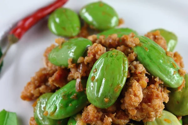 baharatlı kızarmış domuz koku fasulye gıda Tayland ile