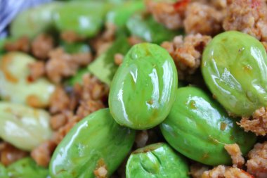 baharatlı kızarmış domuz koku fasulye gıda Tayland ile