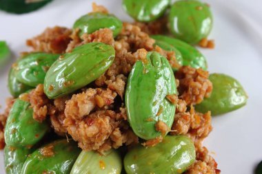 baharatlı kızarmış domuz koku fasulye gıda Tayland ile