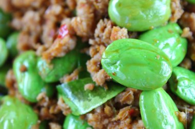 baharatlı kızarmış domuz koku fasulye gıda Tayland ile