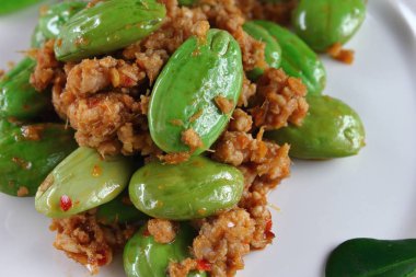 baharatlı kızarmış domuz koku fasulye gıda Tayland ile