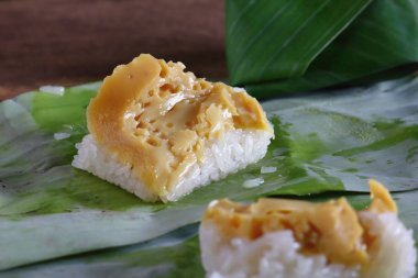 Tay gıda buğulanmış muhallebi ile Yapışkan pirinç