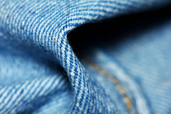 Vacker Blå Textur Tyg Abstrakt Makro För Vacker Bakgrund — Stockfoto
