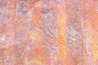 Paintpot döndürme, paslı metal arka planda dokusuna pas