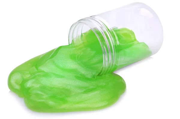 Mainan anti stres lendir dalam suhu botol plastik — Stok Foto