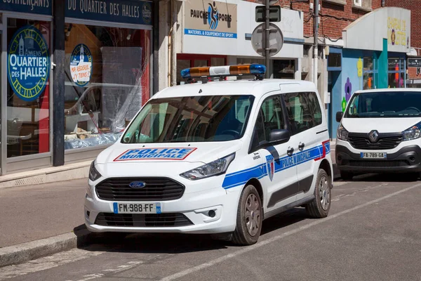 Amiens França Maio 2020 Carro Município Polícia Polícia Local Estacionado — Fotografia de Stock