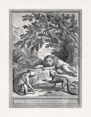 Jean-Baptiste Oudry 'nin 1755' te La Fontaine 'in 