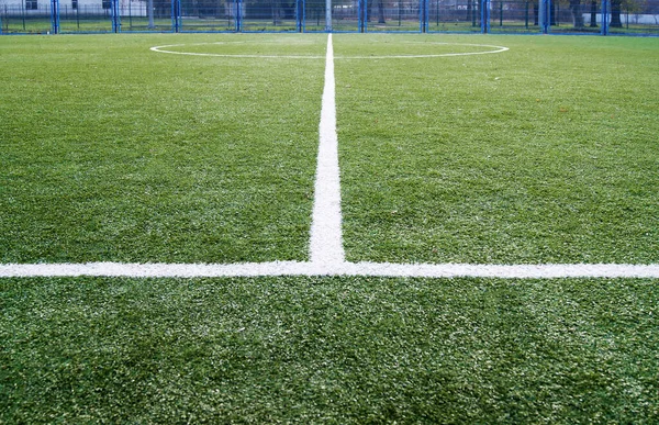 Campo Fútbol Césped Artificial Parque — Foto de Stock