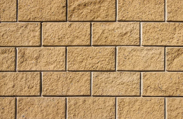 Reliable Block Wall Stylish Strong Blockwork Protective Structure New Block — Stock Photo, Image