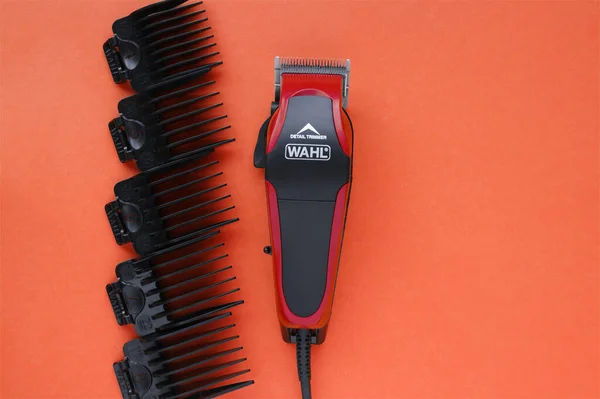 Kharkov Ukraine July 2020 Hairdressers Tool Hair Clipper Wahl Close — Stock Photo, Image