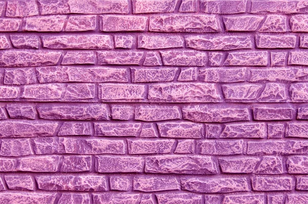 ピンク色の絵具で塗装された高齢の石柵の形で現代の石柵 背景や質感として使用する — ストック写真