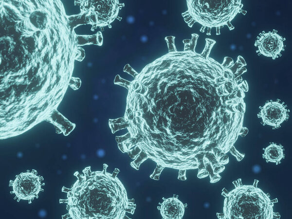 abstract illustration of coronavirus
