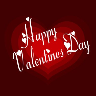 Sevgililer günün kutlu olsun. Kalpli arka plan. Kalpten kalbe. Sevgililer Günü. Kırmızı arka plan. Vektör illüstrasyonu